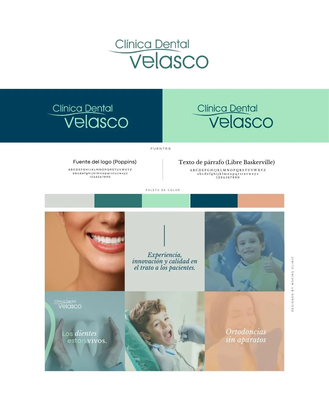 Hoja de estilo de la identidad de la Clínica Dental Velasco