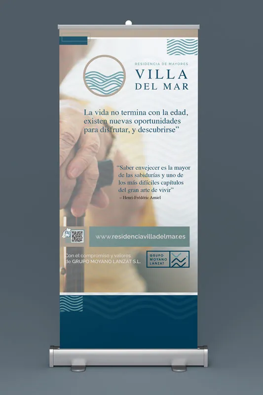 Roll-up de la residencia Villa del Mar